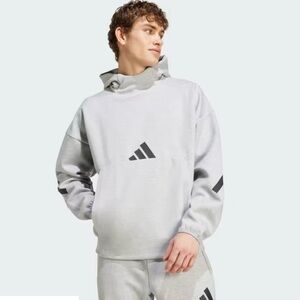 (NWOT) Adidas ZNE Hoodie Jacket Pullover Training Athletic Gray Men’s XL